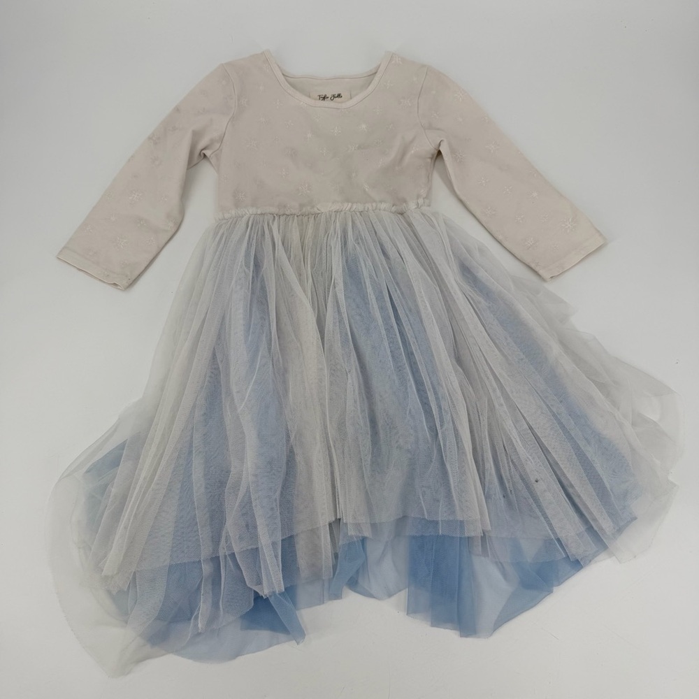 PLAY CONDITION Taylor Joelle Frozen Winter Ice Queen Dress girls 6 FLAWS